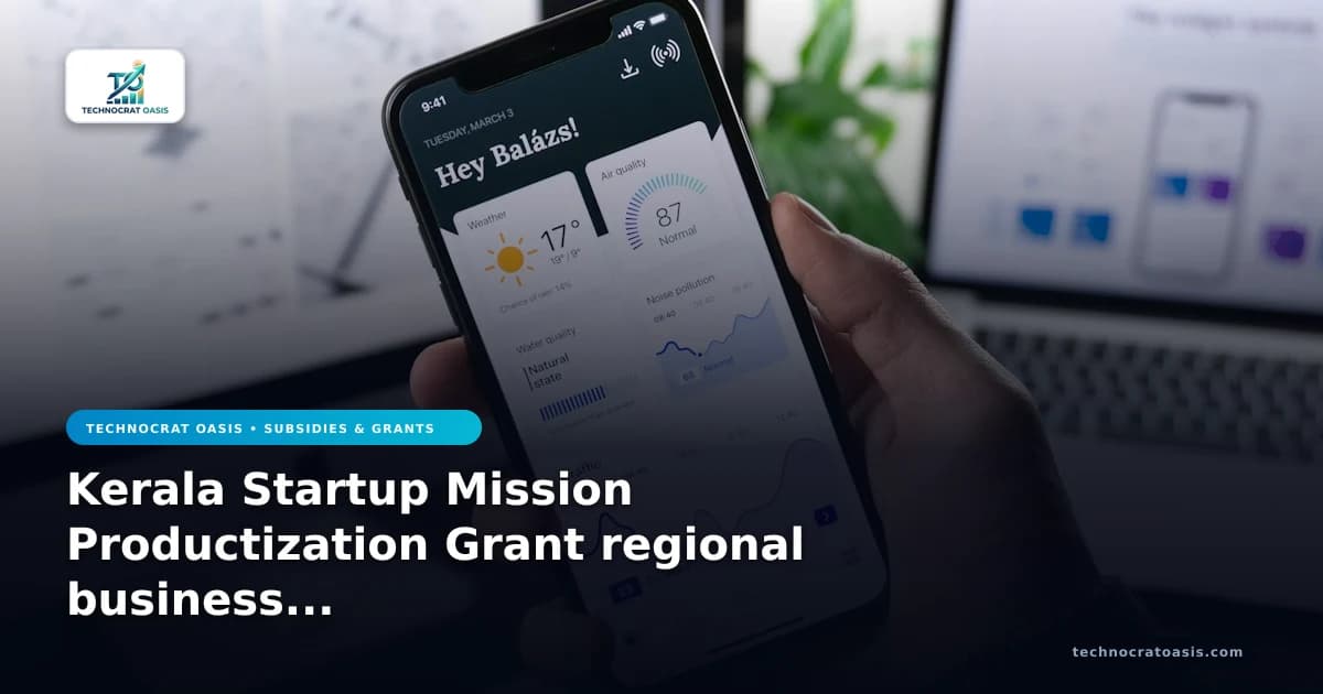 Kerala Startup Mission Productization Grant regional business guide 2026