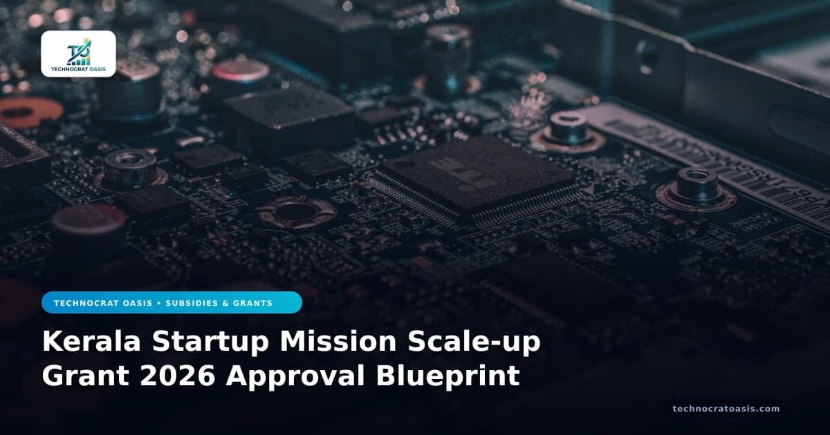 Kerala Startup Mission Scale-up Grant 2026 Approval Blueprint