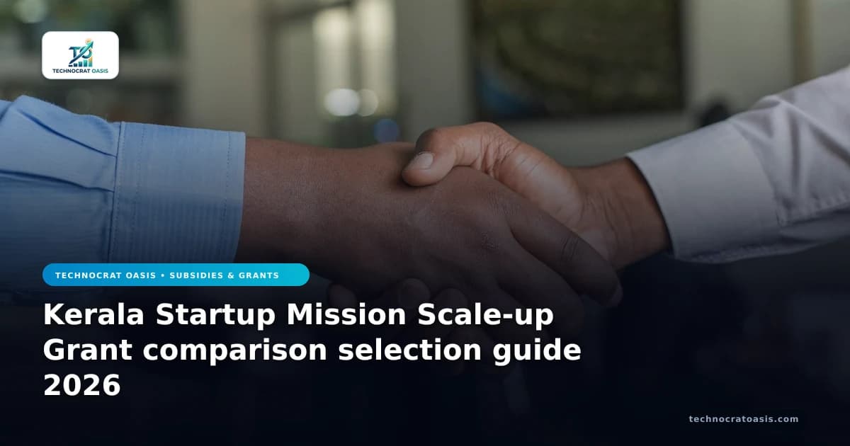 Kerala Startup Mission Scale-up Grant comparison selection guide 2026