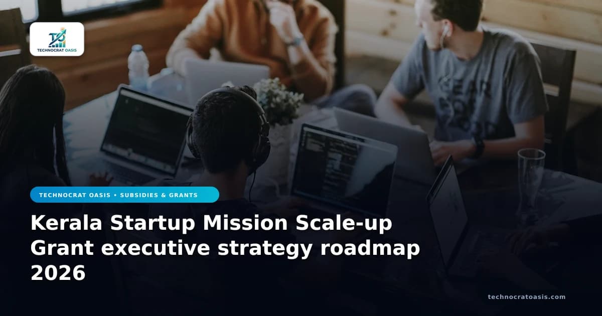Kerala Startup Mission Scale-up Grant executive strategy roadmap 2026