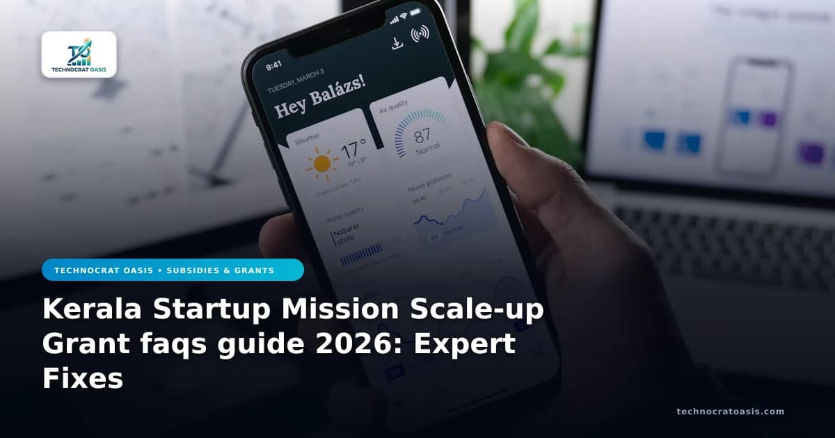 Kerala Startup Mission Scale-up Grant faqs guide 2026: Expert Fixes