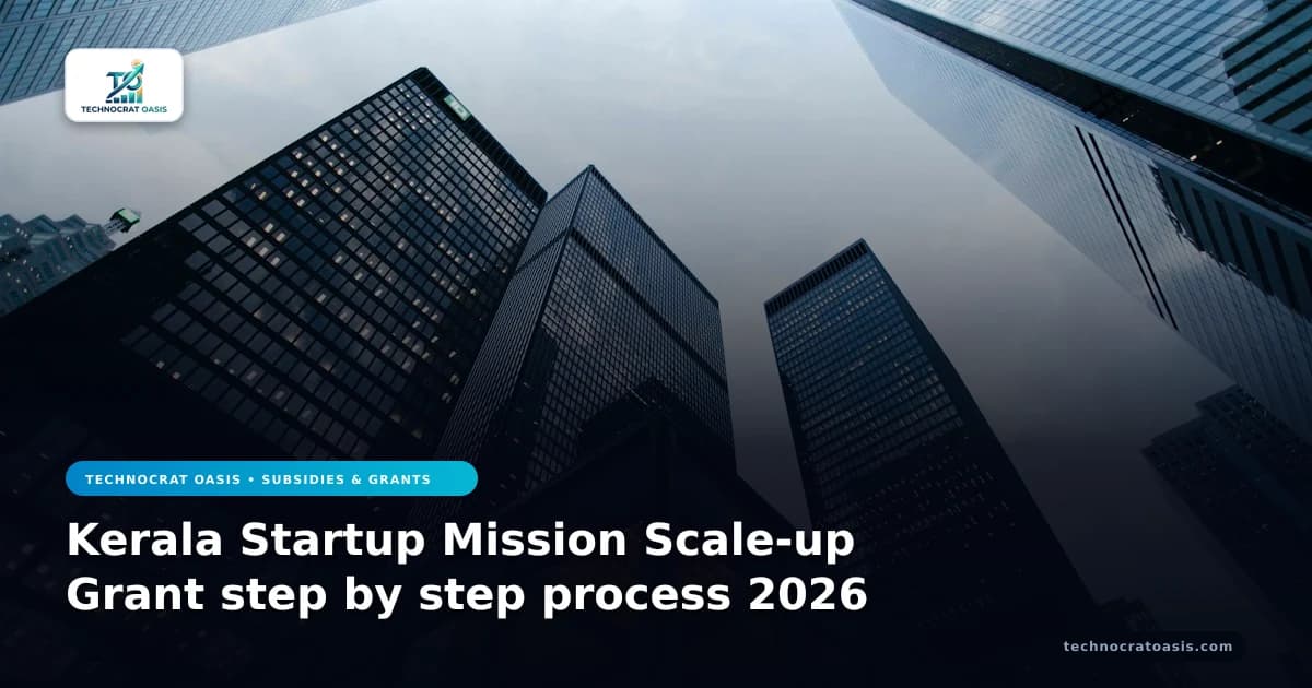 Kerala Startup Mission Scale-up Grant step by step process 2026