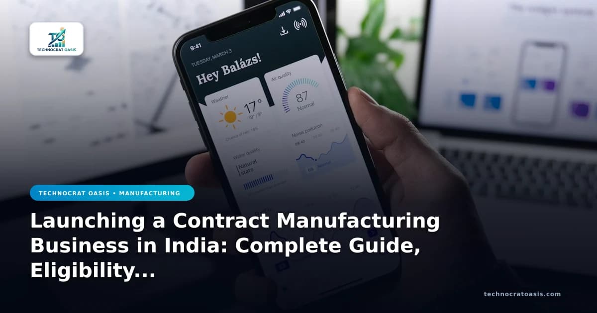 Launching a Contract Manufacturing Business in India: Complete Guide, Eligibility & Benefits (2026)