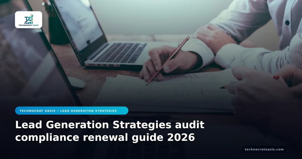 Lead Generation Strategies audit compliance renewal guide 2026