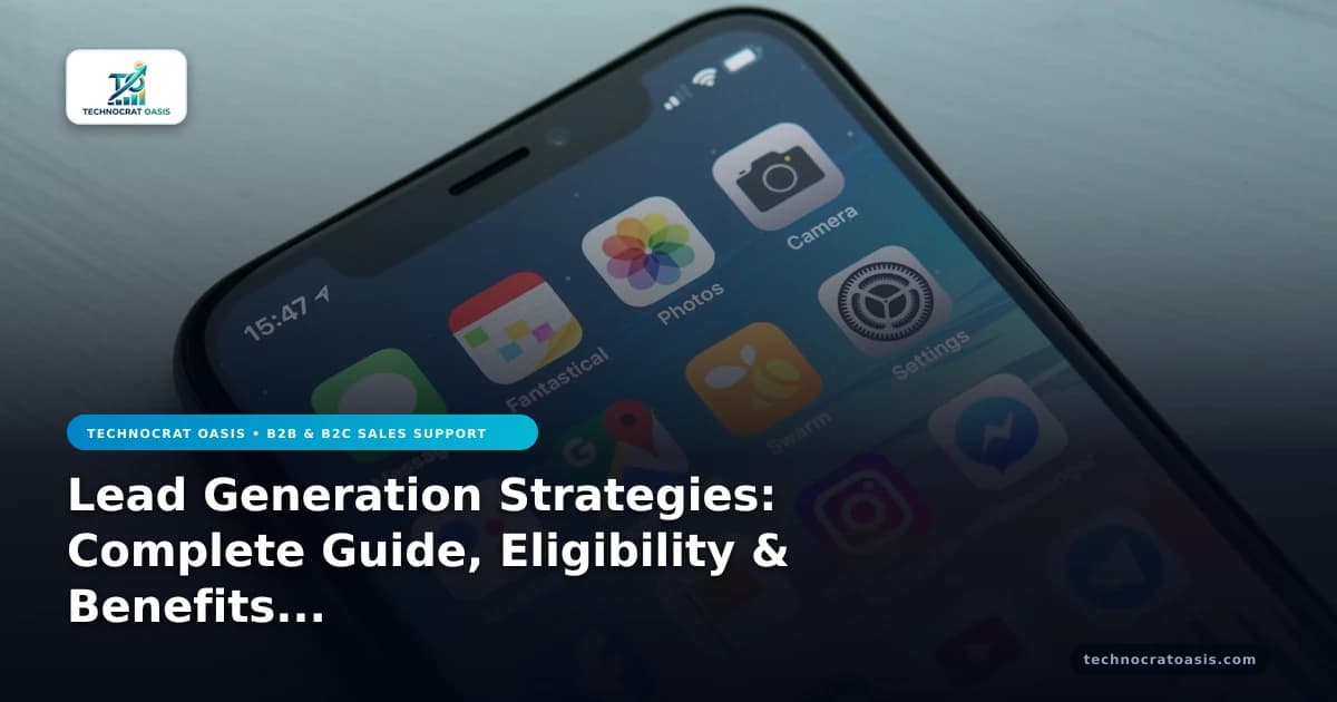 Lead Generation Strategies: Complete Guide, Eligibility & Benefits (2026)