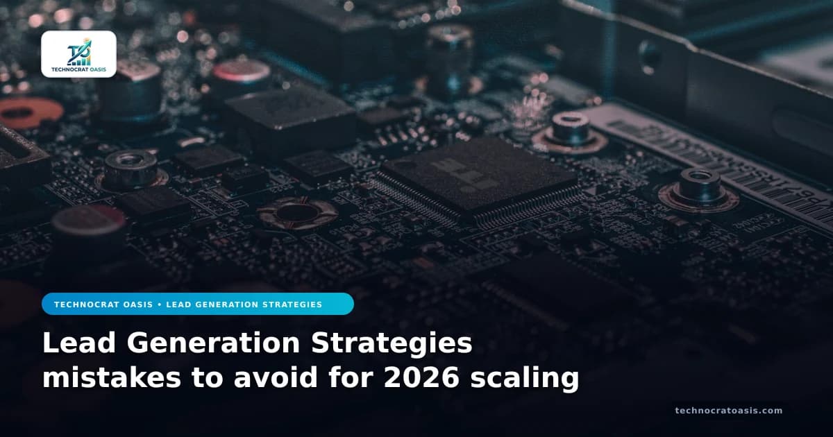 Lead Generation Strategies mistakes to avoid for 2026 scaling