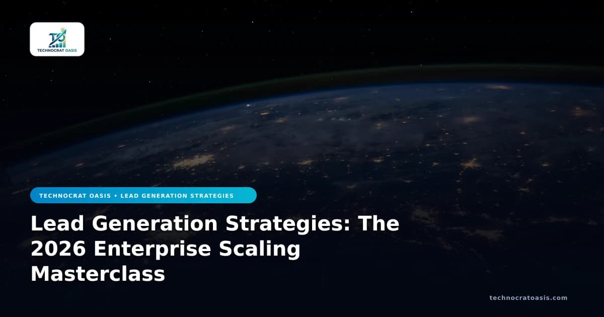 Lead Generation Strategies: The 2026 Enterprise Scaling Masterclass