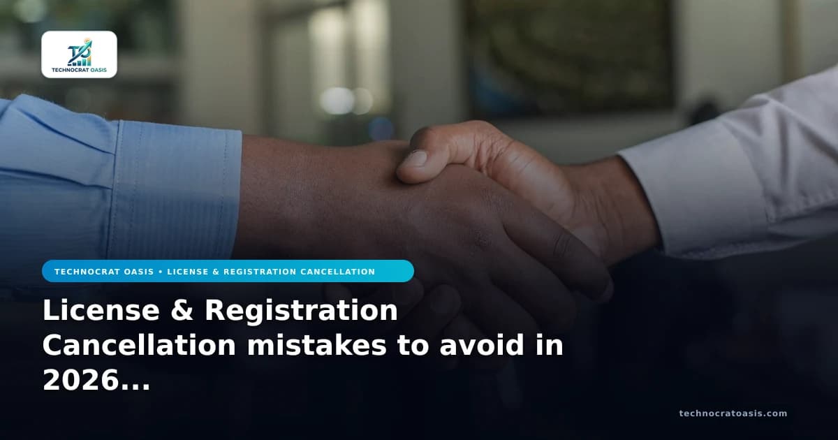 License & Registration Cancellation mistakes to avoid in 2026 automation