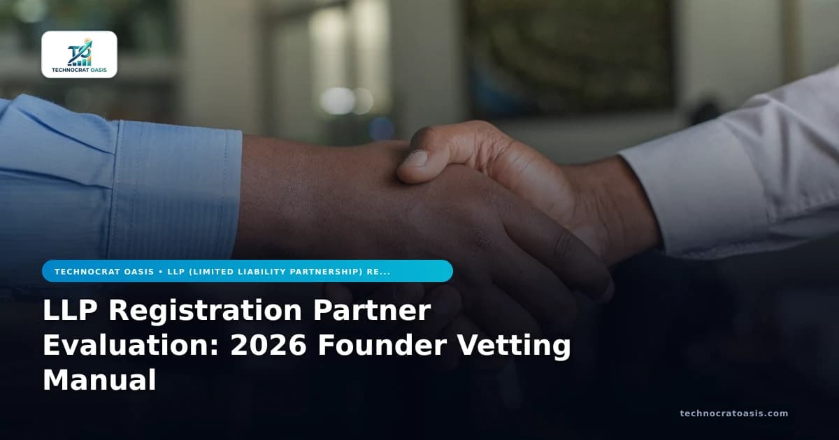 LLP Registration Partner Evaluation: 2026 Founder Vetting Manual