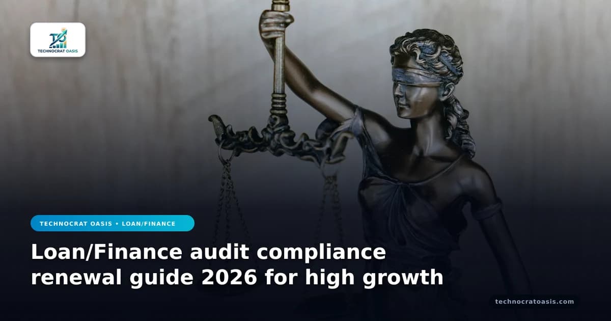 Loan/Finance audit compliance renewal guide 2026 for high growth