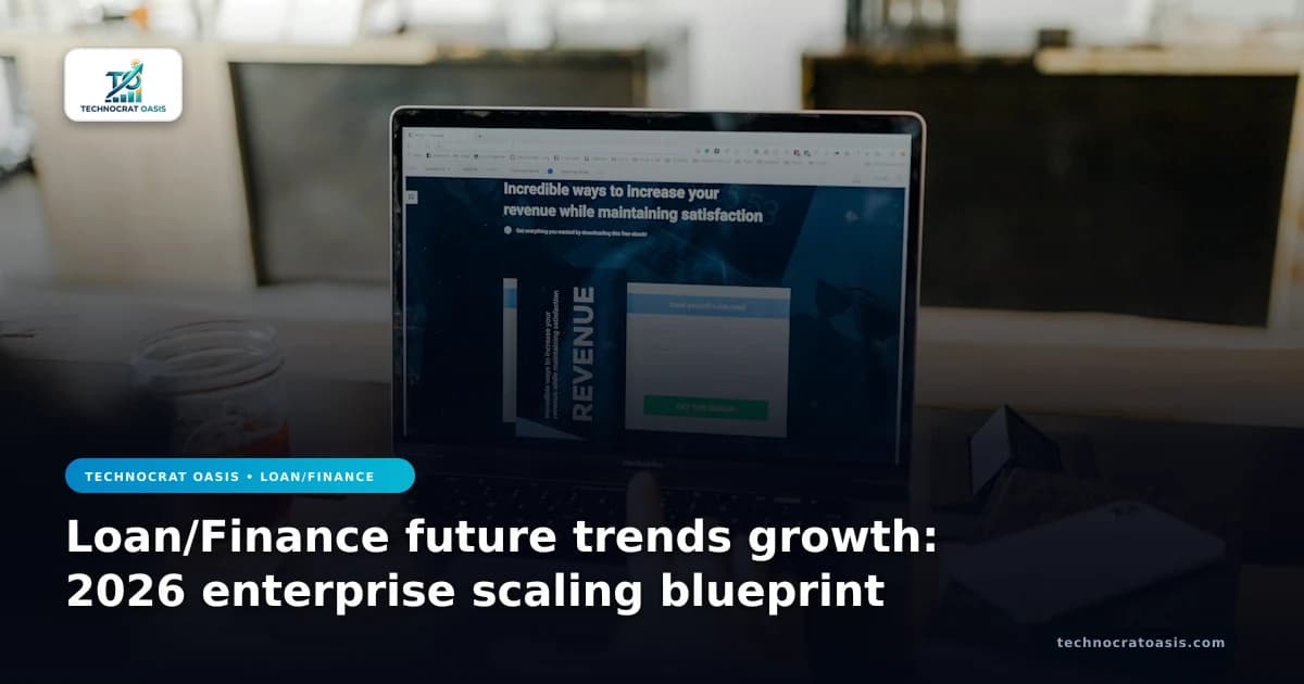 Loan/Finance future trends growth: 2026 enterprise scaling blueprint