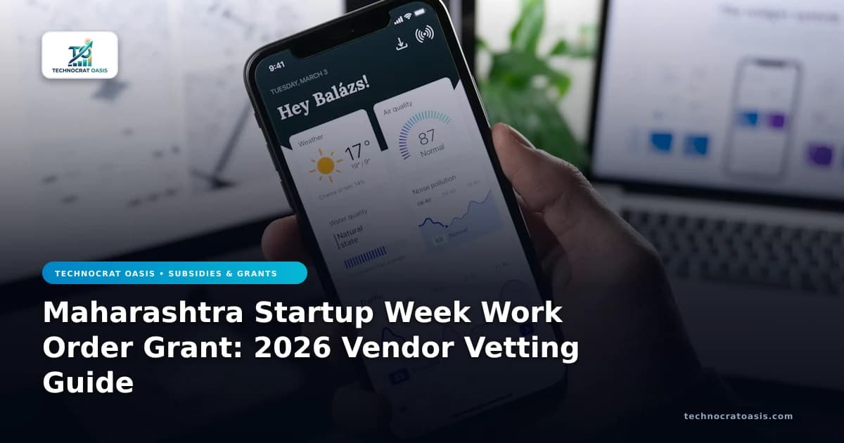 Maharashtra Startup Week Work Order Grant: 2026 Vendor Vetting Guide
