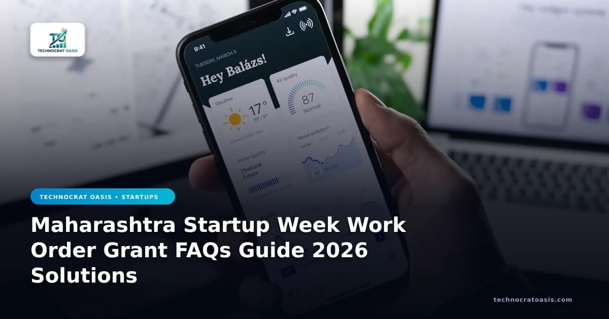 Maharashtra Startup Week Work Order Grant FAQs Guide 2026 Solutions