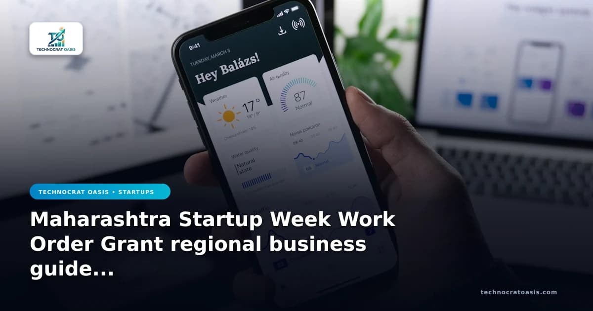 Maharashtra Startup Week Work Order Grant regional business guide 2026