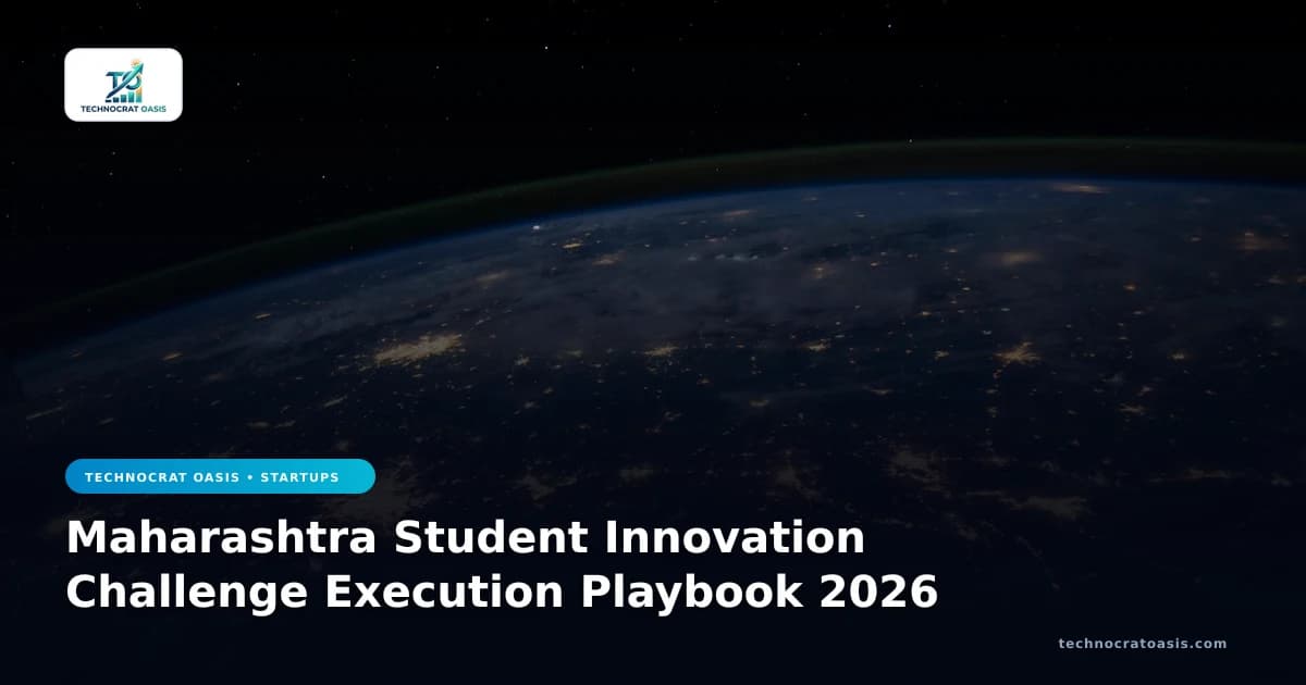 Maharashtra Student Innovation Challenge Execution Playbook 2026