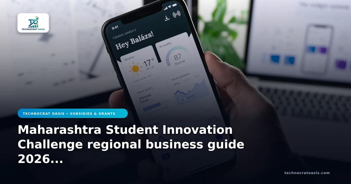 Maharashtra Student Innovation Challenge regional business guide 2026 expansion