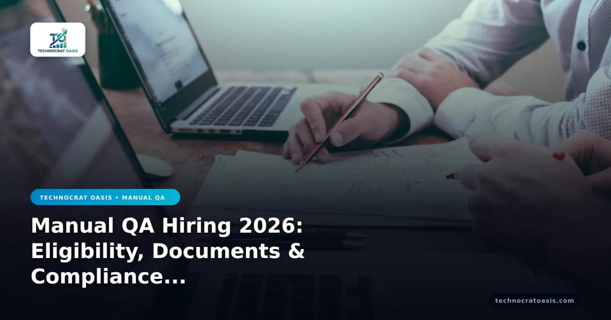 Manual QA Hiring 2026: Eligibility, Documents & Compliance Checklist