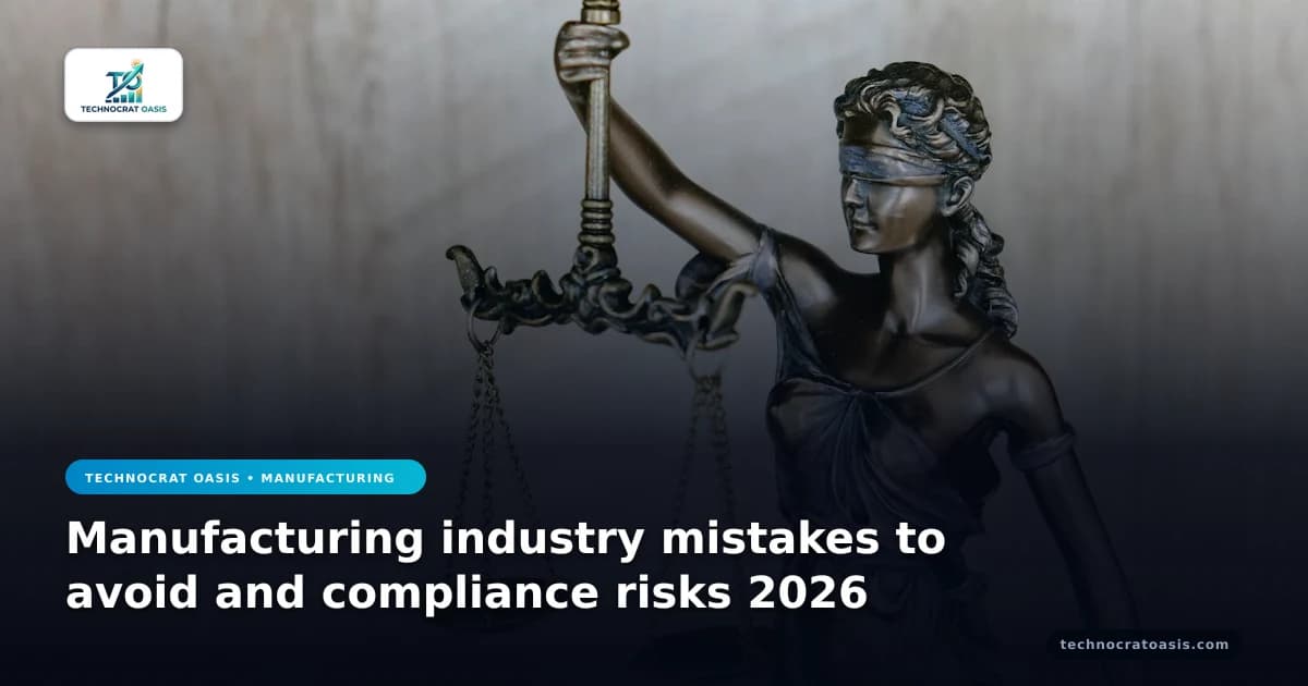 Manufacturing industry mistakes to avoid and compliance risks 2026