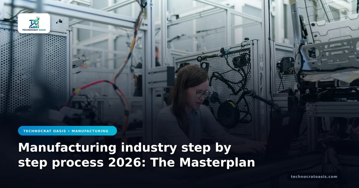 Manufacturing industry step by step process 2026: The Masterplan