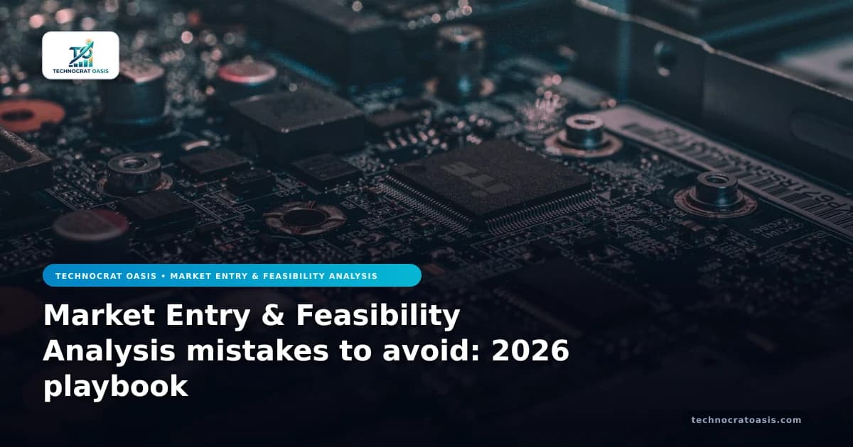 Market Entry & Feasibility Analysis mistakes to avoid: 2026 playbook