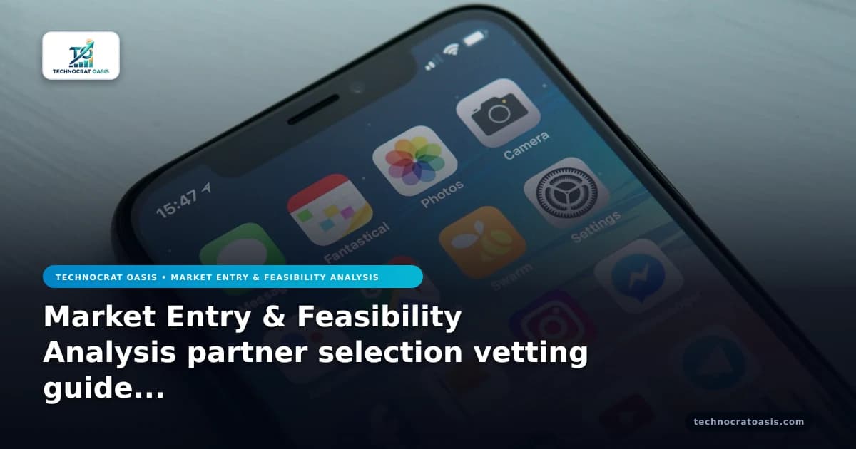 Market Entry & Feasibility Analysis partner selection vetting guide 2026