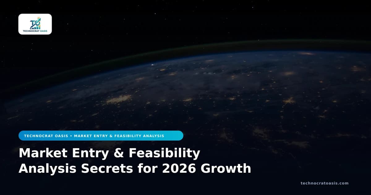 Market Entry & Feasibility Analysis Secrets for 2026 Growth