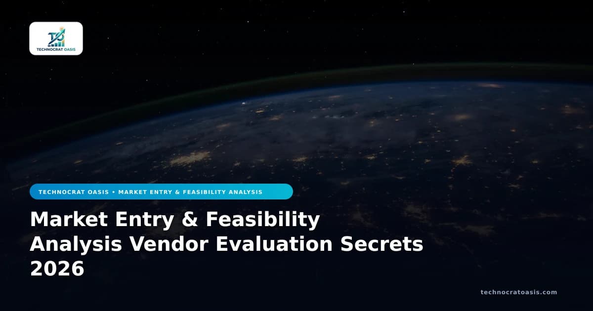 Market Entry & Feasibility Analysis Vendor Evaluation Secrets 2026