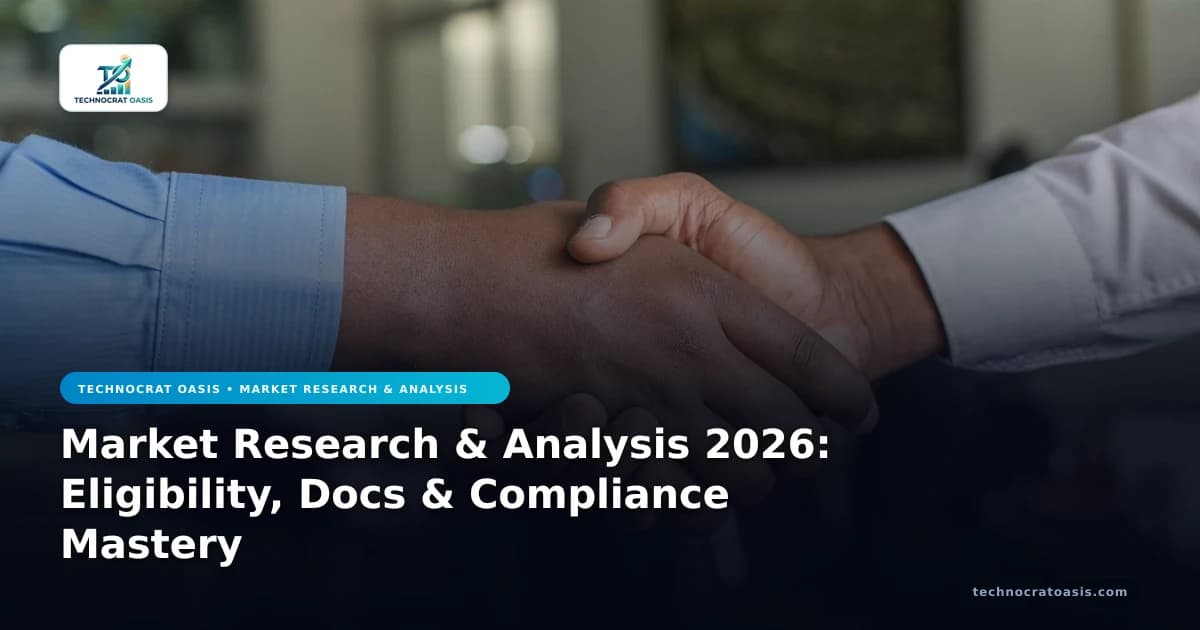 Market Research & Analysis 2026: Eligibility, Docs & Compliance Mastery