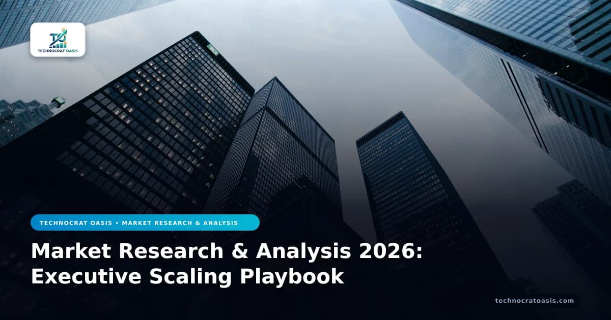 Market Research & Analysis 2026: Executive Scaling Playbook