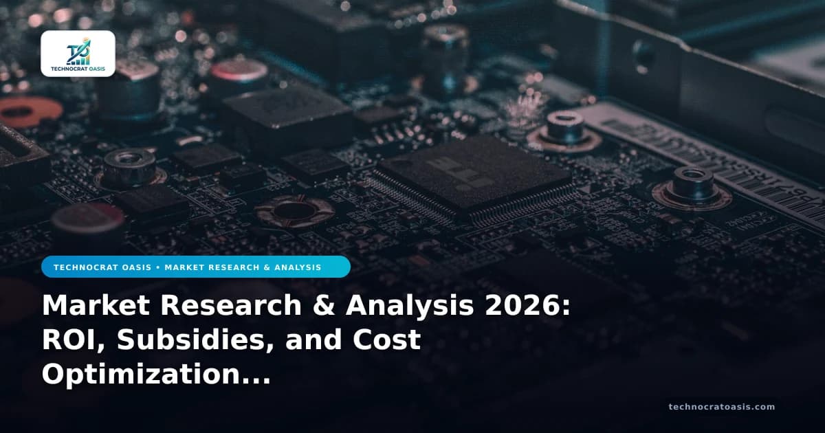 Market Research & Analysis 2026: ROI, Subsidies, and Cost Optimization Strategies
