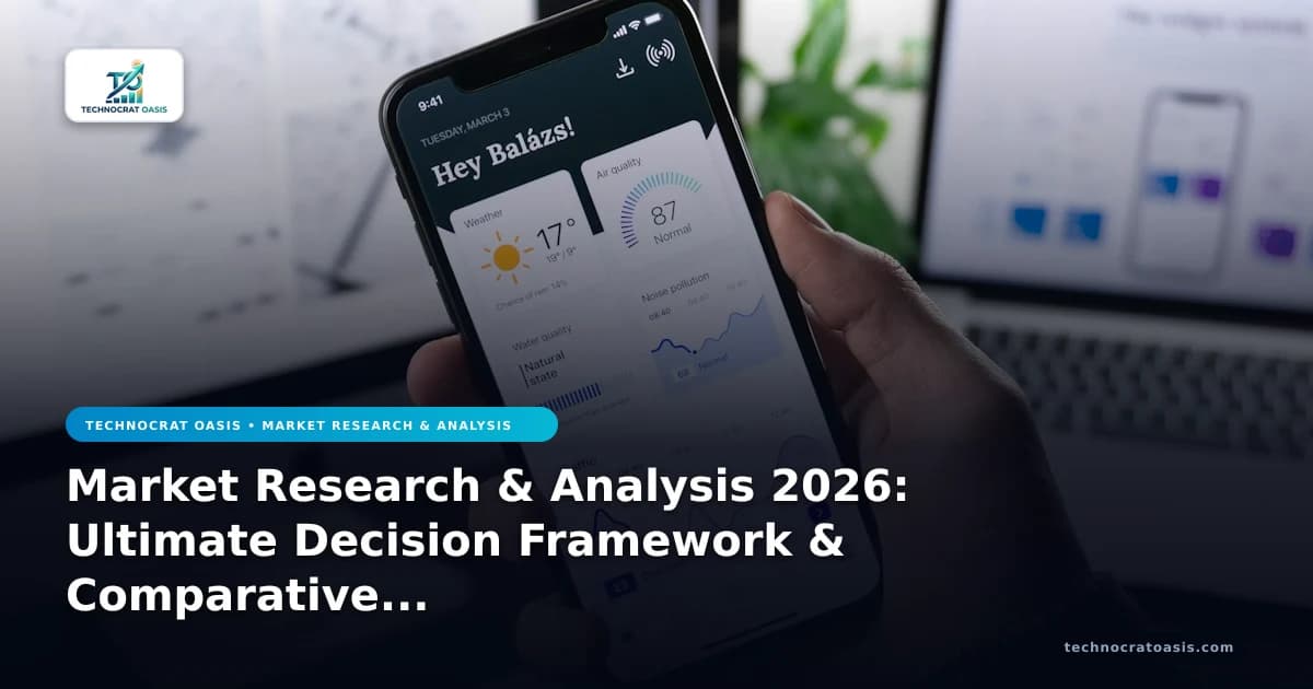 Market Research & Analysis 2026: Ultimate Decision Framework & Comparative Selection Guide