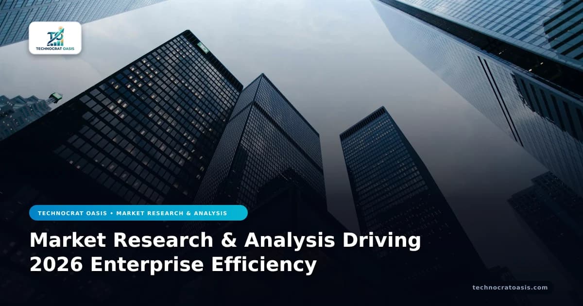 Market Research & Analysis Driving 2026 Enterprise Efficiency