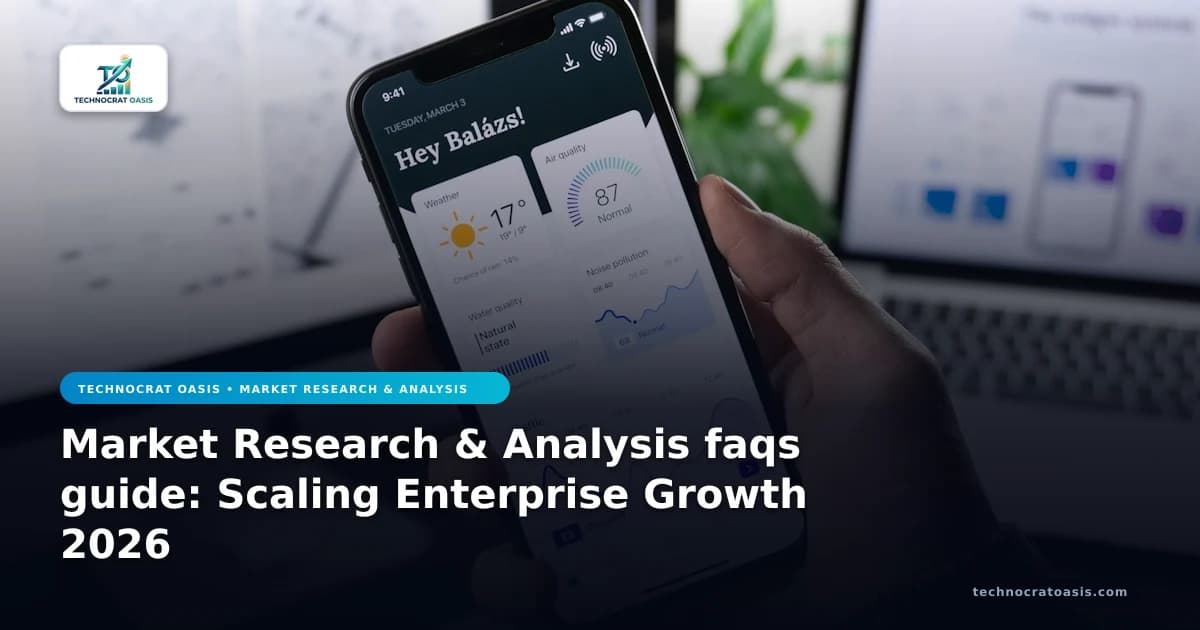 Market Research & Analysis faqs guide: Scaling Enterprise Growth 2026