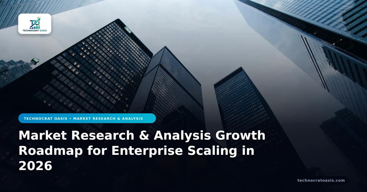 Market Research & Analysis Growth Roadmap for Enterprise Scaling in 2026