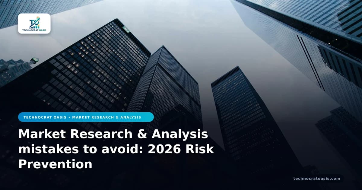 Market Research & Analysis mistakes to avoid: 2026 Risk Prevention