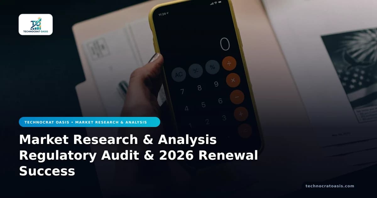 Market Research & Analysis Regulatory Audit & 2026 Renewal Success