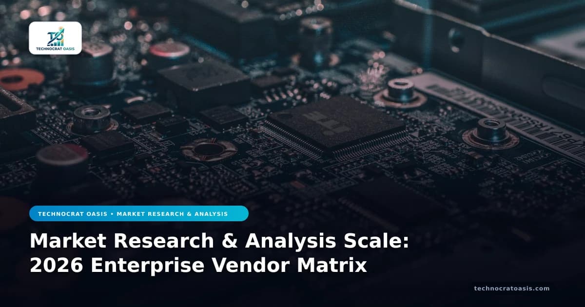 Market Research & Analysis Scale: 2026 Enterprise Vendor Matrix