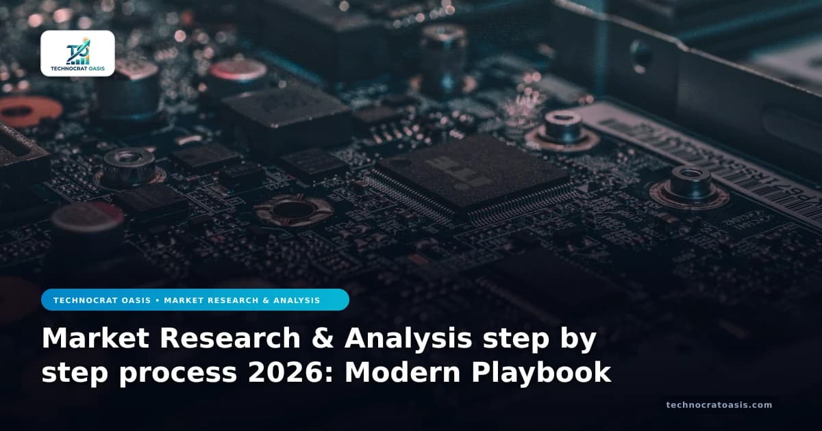 Market Research & Analysis step by step process 2026: Modern Playbook