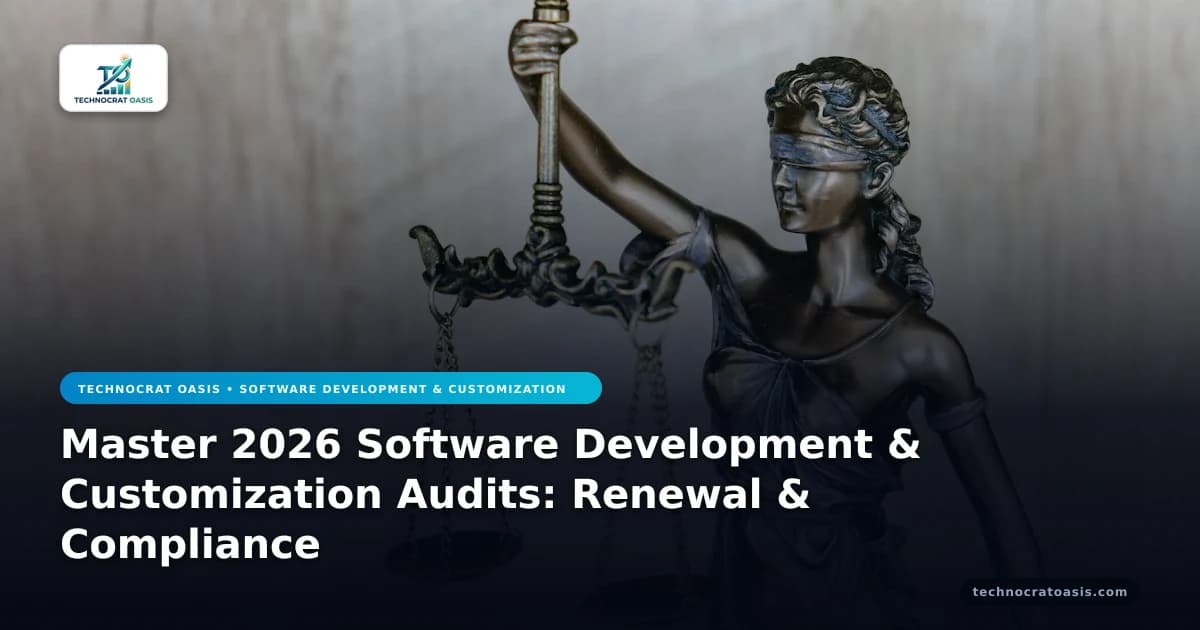 Master 2026 Software Development & Customization Audits: Renewal & Compliance