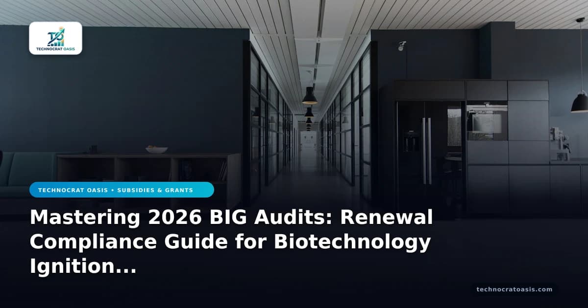Mastering 2026 BIG Audits: Renewal Compliance Guide for Biotechnology Ignition Grant