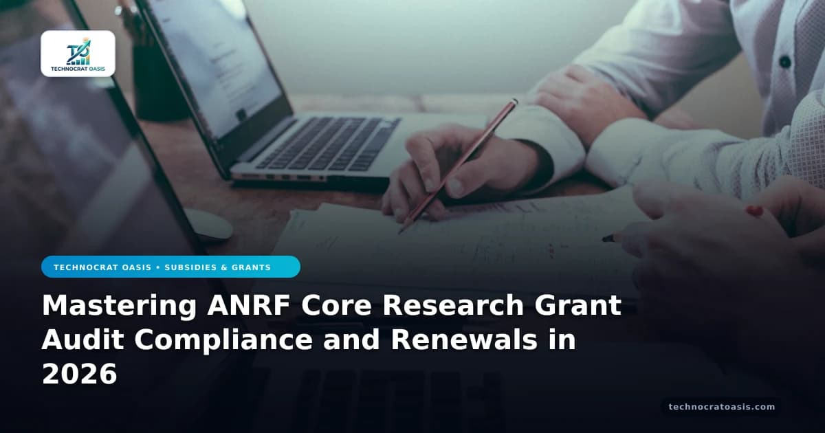 Mastering ANRF Core Research Grant Audit Compliance and Renewals in 2026