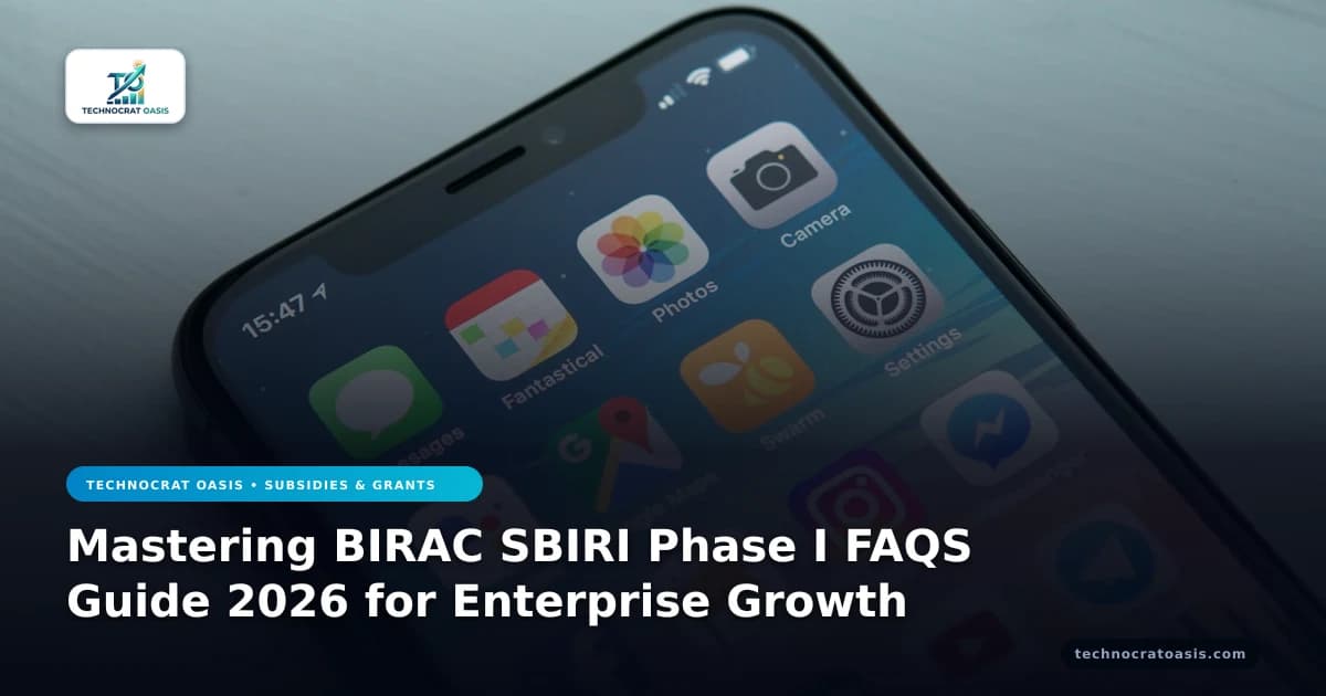 Mastering BIRAC SBIRI Phase I FAQS Guide 2026 for Enterprise Growth