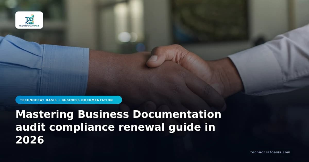 Mastering Business Documentation audit compliance renewal guide in 2026