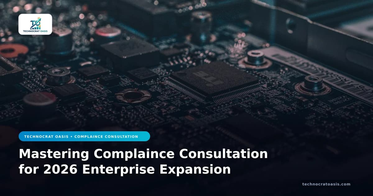 Mastering Complaince Consultation for 2026 Enterprise Expansion