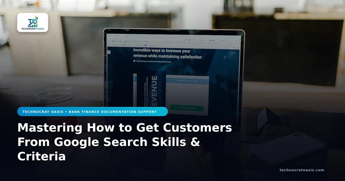 Mastering How to Get Customers From Google Search Skills & Criteria