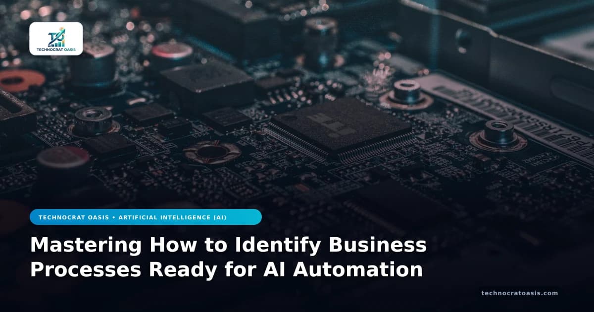 Mastering How to Identify Business Processes Ready for AI Automation