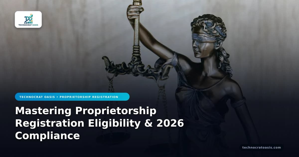 Mastering Proprietorship Registration Eligibility & 2026 Compliance