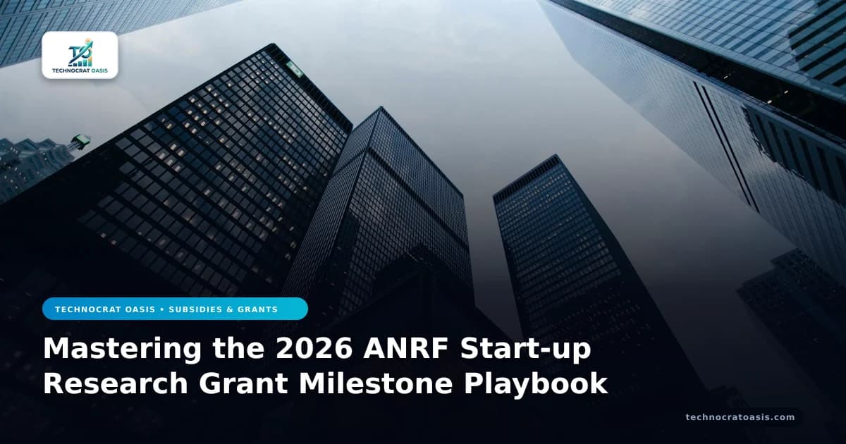 Mastering the 2026 ANRF Start-up Research Grant Milestone Playbook
