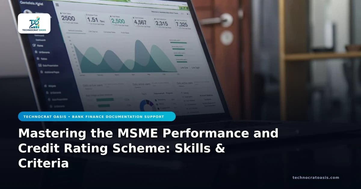 Mastering the MSME Performance and Credit Rating Scheme: Skills & Criteria