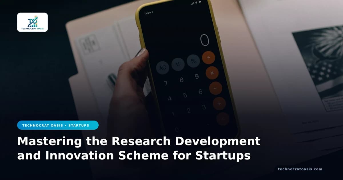 Mastering the Research Development and Innovation Scheme for Startups